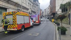El accidente laboral ocurri� en un edificio de la avenida do Ribeiro de Ribadavia
