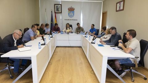 Una imagen del pleno celebrado ayer por la ma�ana en Vimianzo 