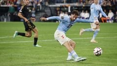 Javi Rueda, durante el Celta-Juventus de este jueves.