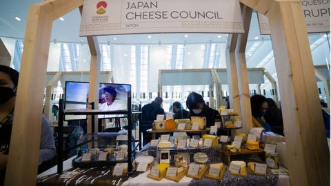 Quesos japoneses en el World Cheese Festival celebrado en Oviedo 2021