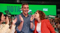 Pedro S�nchez, durante un mitin de la campa�a del PSOE a las elecciones andaluzas.