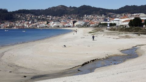 Playa de Rodeira, en Cangas