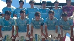 Alineaci�n del Celta Juvenil A frente al Ural en la segunda jornada de Divisi�n de Honor.