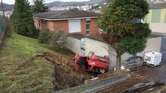 Aparatoso accidente en Arteixo