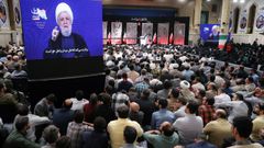 Naim Qassem, l�der de Hezbol� en el L�bano se dirige en un v�deo a sus seguidores en una imagen captada en octubre del a�o pasado 