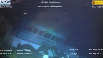 Las primeras im&aacute;genes conocidas del &nbsp;Villa de Pitanxo, el pesquero hundido en Terranova, captadas por el robot submarino del &Aacute;rtabro se difundieron por primera vez el pasado agosto en La Voz.