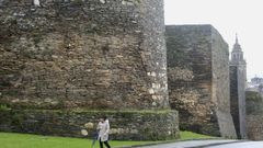 Grietas y roturas en la Muralla de Lugo