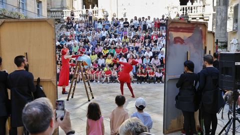 Rosaura, el Aula de Teatro del campus de Ourense, inaugur� la Miteu del 2025 con �Visi�n panor�mica�