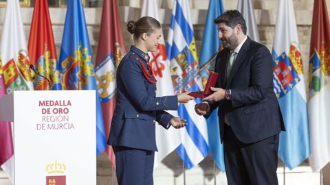 Leonor recibi� la Medalla de Oro de la Comunidad de Murcia en junio del 2026