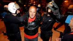 Pintos fue detenido tras los altercados en Ferrol en el inicio de campa�a del PP