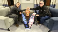 Luis Casimiro y Diego Epifanio, entrenadores del Breog�n y el Obradoiro