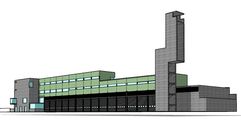 Planos del proyecto del futuro parque comarcal de bomberos