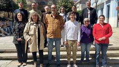 Integrantes do novo consello local do BNG ribeirense.
