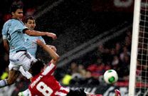 Jonny y Vila no pudieron achicar los �ltimos balones del Athletic. Los leones tuvieron un partido de lo m�s c�modo.