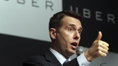 David Plouffe, vicepresidente de Uber, durante una conferencia. 