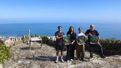 Presentaci�n de la competici�n en el mirador de Monte Castelo, con representantes del Concello y Move-T.