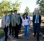 El delegado del Gobierno (segundo, izquierda) y otras autoridades. 