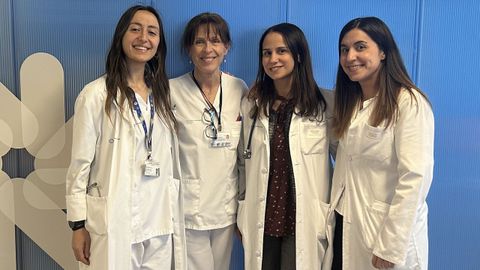 La digest�loga Mar�a Rodr�guez, la enfermera Raquel Montes, la pediatra�A�da del Campo y la neum�loga Cristina Ramos