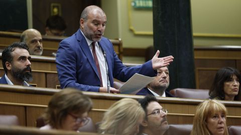 Josep Pagès, diputado de Junts, en sesión parlamentaria.