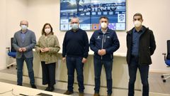 Autoridades del Concello, Diputaci�n y parque n�utico presentaron la prueba de remo de Castrelo de Mi�o.