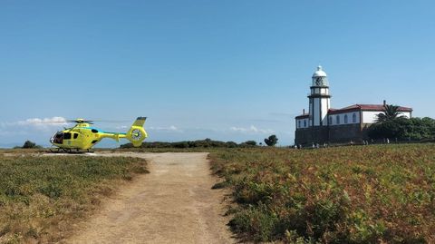 Evacuación de una persona en la isla de Ons