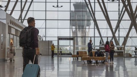 Terminal del aeropuerto de Santiago, en una imagen de archivo. 