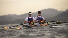 Imagen de Caetano Horta y Manel Belastegui en el campeonato de Europa.