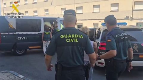 Imagen de varios de los detenidos en la operacin Sargento Moreiras.
