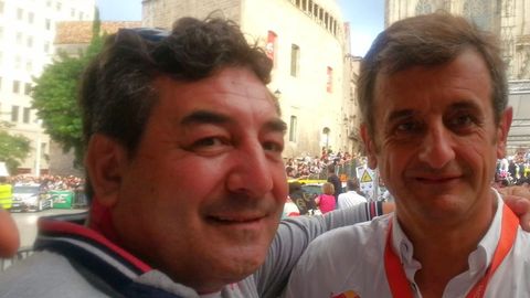 Enrique Fern�ndez, Vila, con Luis Moya en el rali RACC de Catalu�a en el 2014