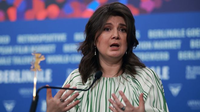 La cineasta belga de origen rumano Teodora Ana Mihai, que dirige �Heysel 85�.