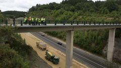 Obras del trazado entre Lncara y Sarria, que acabarn este ao