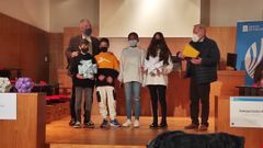 El equipo del IES A Xunqueira II de Pontevedra que gan� el premio en el Concurso de Novos Poliedros