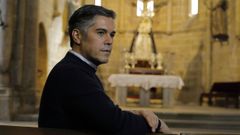 El dise�ador, en una iglesia de su Betanzos natal, en una imagen de archivo