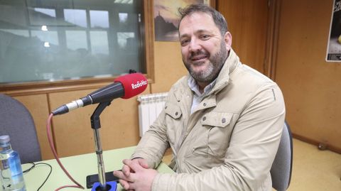 Garcia Carballido, en una visita a Radio Voz antes de la pandemia