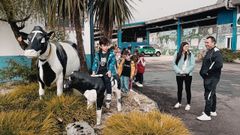 Visita escolar a la granja�SAT Busto-Corz�n de Mazaricos