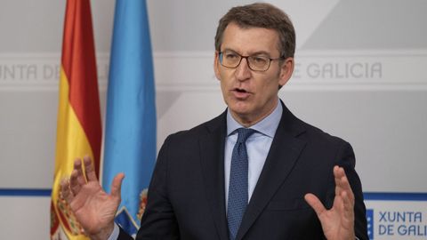 Rueda de prensa de Alberto N��ez Feijoo