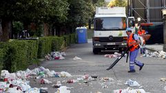 Recogida de basura en Santiago