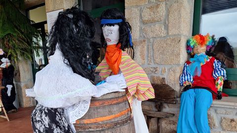 Las comadres montaron un furancho en el centro de social de Santo Estevo de Anllo, en Sober