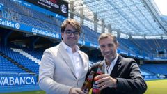 Massimo Benassi y Jos Cabanas, en Riazor