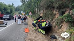 Accidente de tr�fico en Castrill�n.