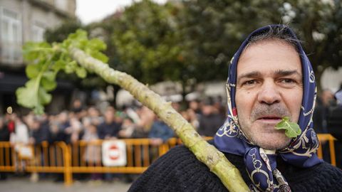 Y no falt� el buen humor, en forma de disfraces