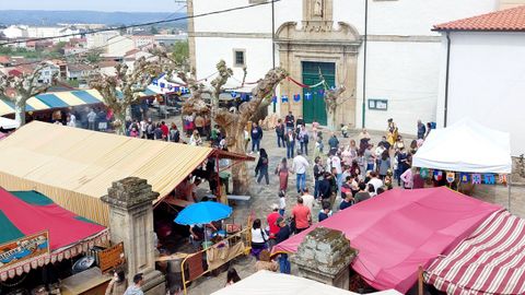 La Feira Medieval de Monforte fue uno de los focos de atraccin de visitantes en Semana Santa