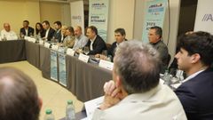 Reuni�n de la Interfederativa de Cofrad�as del Cant�brico Noroeste en el hotel Nord�s de Burela