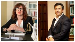 Iria Platero; letrada especializada en familia; Francisco Rabu�al, decano del Colegio de Abogados de Santiago