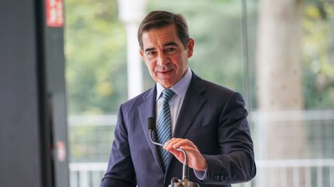 Carlos Torres, presidente del BBVA, en una presentacin el pasado da 12 de septiembre