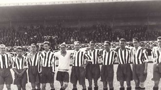Plantilla del Sporting en el Molin�n. 1928. Mus�u del Pueblu d'Asturies