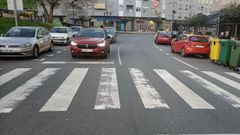 Imagen de archivo de paso de peatones en la avenida de Celanova