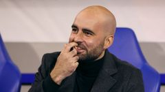 Caudio Girldez, instantes antes del inicio del duelo entre Celta y Dinamo de Zagreb en el Maksimir.