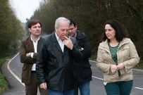 El alcalde de Betanzos, con la directora xeral de la Xunta en Piadela.