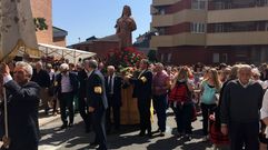 Multitudinaria procesi�n de santa Rita en O Barco